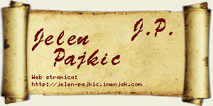 Jelen Pajkić vizit kartica